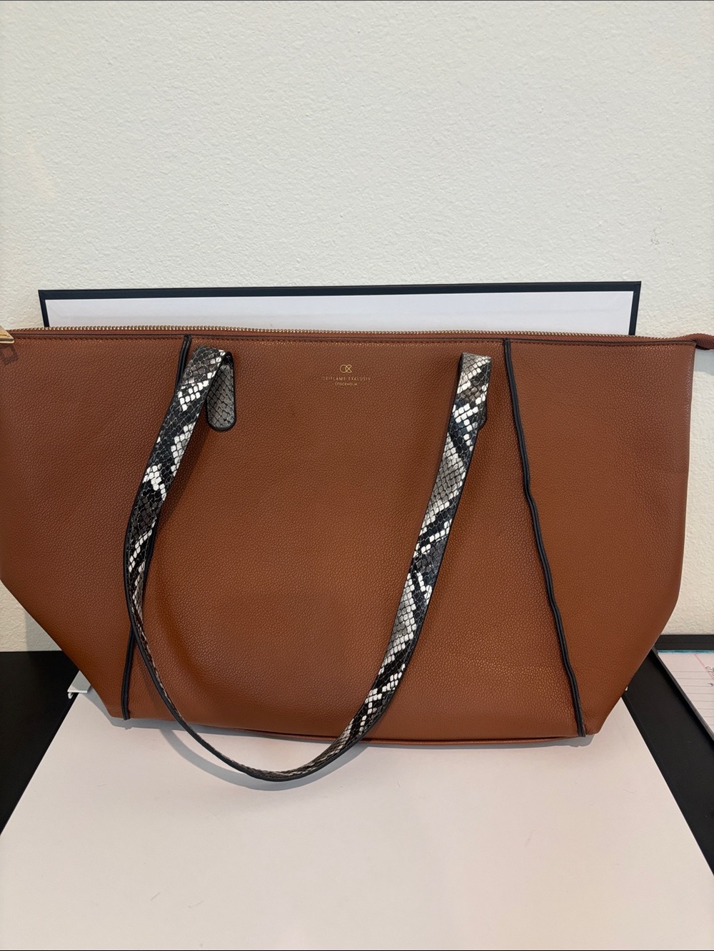 Oriflame Exklusiv Stockholm Brown Tote Handbag